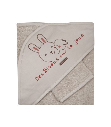 CAPE DE BAIN AVEC GANT SABRINO Sucre Orge