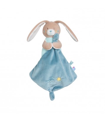 DOUDOU MOUCHOIR XL LAPIN VELOURS DOUX Sucre Orge