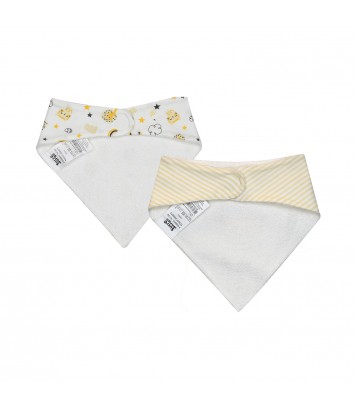 LOT DE 2 BAVOIRS BANDANA IBOLI MAILLE Sucre Orge