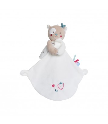 DOUDOU MOUCHOIR XL CHAT VELOURS DOUX Sucre Orge