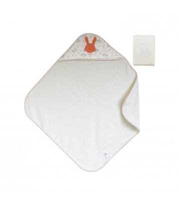 CAPE DE BAIN AVEC GANT LAURENZA Sucre Orge