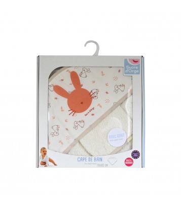 CAPE DE BAIN AVEC GANT LAURENZA Sucre Orge