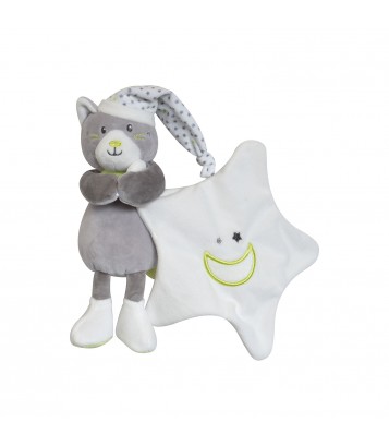 DOUDOU MOUCHOIR MAGIDOUX CHAT Sucre Orge