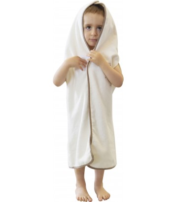 PONCHO DE BAIN 2 EN 1 BEIGE Sucre d'Orge