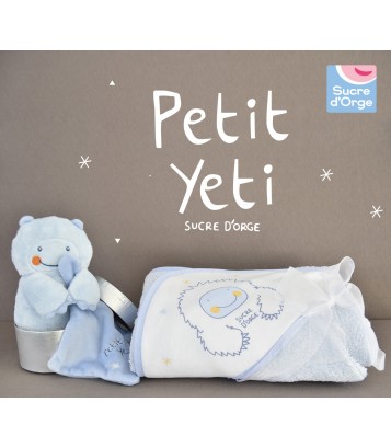 DOUDOU MOUCHOIR PETIT YETI Sucre Orge