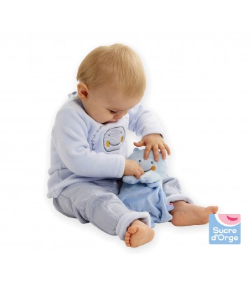 DOUDOU MOUCHOIR PETIT YETI Sucre Orge