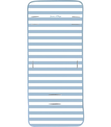 MATELAS DE POUSSETTE BLEU RAYE Sucre Orge