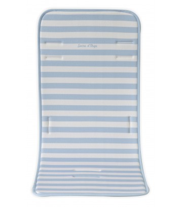 MATELAS DE POUSSETTE BLEU RAYE Sucre Orge