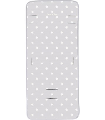 MATELAS DE POUSSETTE GRIS IMPRIME Sucre Orge