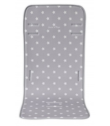 MATELAS DE POUSSETTE GRIS IMPRIME Sucre Orge