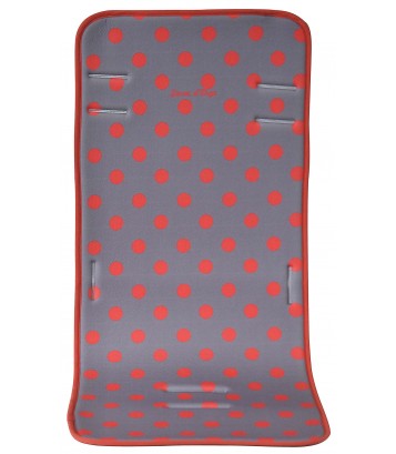 MATELAS DE POUSSETTE ANTHRACITE IMPRIME Sucre Orge