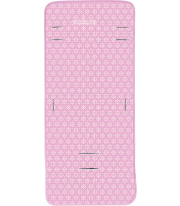 MATELAS DE POUSSETTE ROSE IMPRIME Sucre Orge