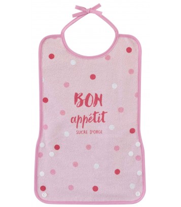 LOT DE 2 BAVOIRS PLASTIFIES ROSE Sucre Orge