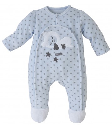 Pyjama Bebe Bleu Imprime Etoiles Les Bleus Vetement Bebe Bebe Sucre D Orge