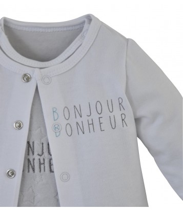 GRENOUILLERE + T-SHIRT GRIS Sucre Orge