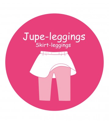 ENSEMBLE JUPE LEGGING ROSE Sucre Orge