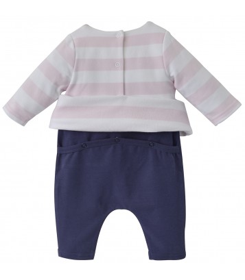 COMBIROBE RAYEE ROSE SUCRE D'ORGE