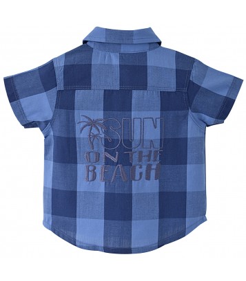 CHEMISE A CARREAUX BLEUE Sucre Orge