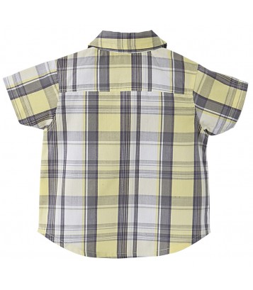 CHEMISE A CARREAUX JAUNE/GRIS Sucre Orge