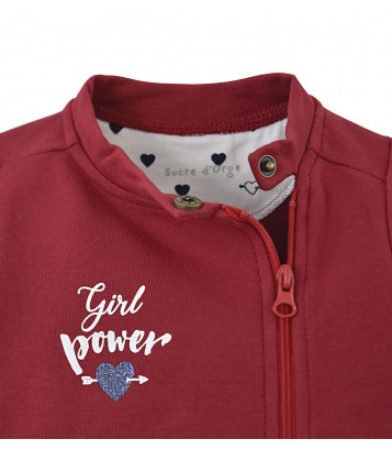 CARDIGAN BEBE FILLE ROUGE Sucre Orge