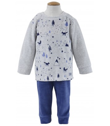 PYJAMA BLEU/GRIS GARCON Sucre Orge