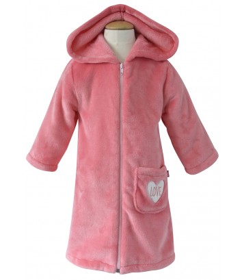 ROBE DE CHAMBRE FILLE ROSE Sucre Orge