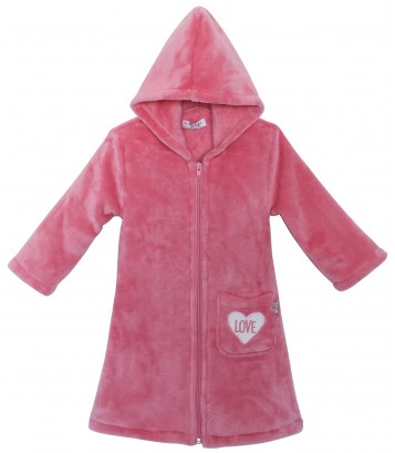 ROBE DE CHAMBRE FILLE ROSE Sucre Orge