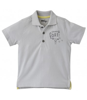 POLO UNI GRIS Sucre d'Orge