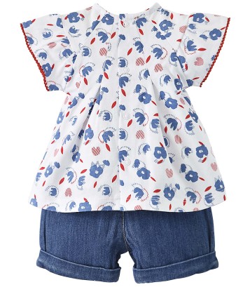 Blouse Et Short Bebe Fille Vetements Accessoires Bebe En Jean Vetement Bebe Bebe Sucre D Orge