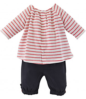 ENSEMBLE BEBE FILLE TUNIQUE ET PANTACOURT Vetements 0 2ANS Bebe Sucre d Orge