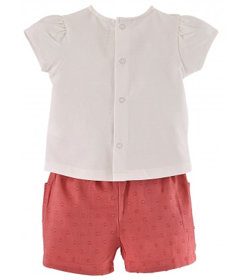 T SHIRT + SHORT VOILE COTON FILLE Sucre Orge