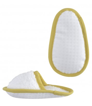 PEIGNOIR AVEC MULES BLANC Sucre Orge