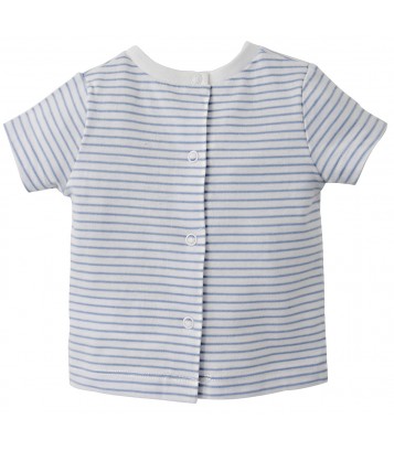 SALOPETTE + T-SHIRT RAYE GARCON Sucre Orge