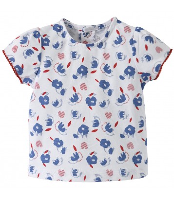 T-SHIRT ET ROBE DENIM "FLAMINGO" Sucre Orge