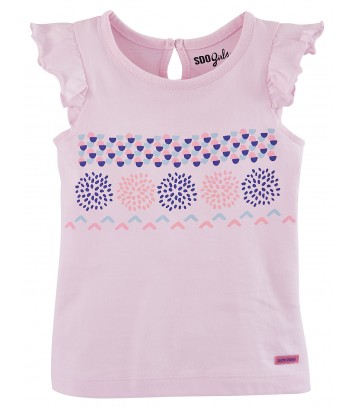 T-SHIRT FILLE MANCHES COURTES 2/8 ANS Sucre Orge