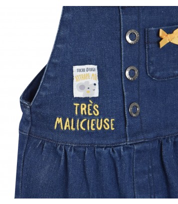 ENSEMBLE ROBE SALOPETTE JEAN Sucre Orge