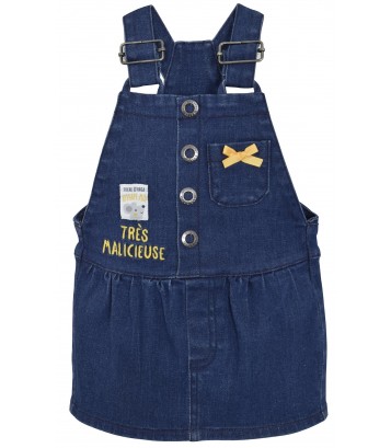 ENSEMBLE ROBE SALOPETTE JEAN Sucre Orge