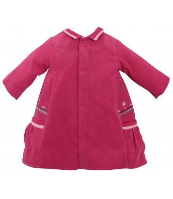 ROBE + COLLANT BEBE FUCHSIA FOLKLORE BABY Sucre Orge