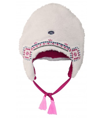 BONNET FILLE FOURRURE FOLKLORE BABY Sucre Orge