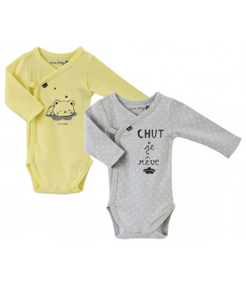 LOT DE 2 BODIES ARMELLE Sucre Orge