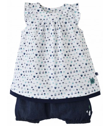 ENSEMBLE ROBE ET BLOOMER MENTHE A L EAU V tements 0 8ans 0