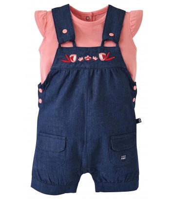 T-SHIRT + SALOPETTE BEBE FILLE AUDE