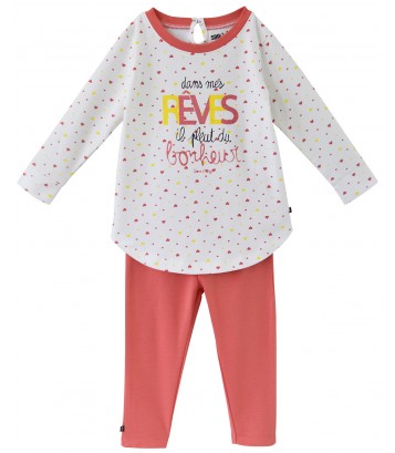 PYJAMA 2 PIECES FILLE 2/8 ANS LA NUIT Sucre Orge