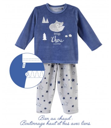 PYJAMA 2 PIECES BLEU MODELE BERNARDO Sucre Orge