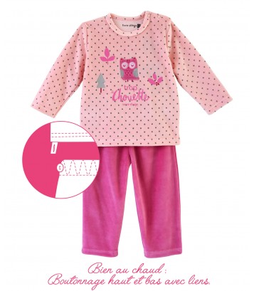 PYJAMA 2 PIECES ROSE MODELE BICHE Sucre Orge