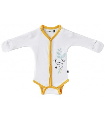 BODY NAISSANCE AVEC MOUFLES - LOT DE 2 - PREMA / 3 MOIS Sucre Orge