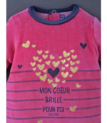 PYJAMA GRENOUILLERE BEBE FILLE BIANCA Sucre Orge