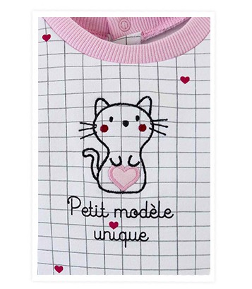 SWEAT + PANTALON MODELE BADRIA 1/6 MOIS Sucre Orge