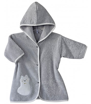 PEIGNOIR GRIS MODELE BAAKIR Sucre Orge