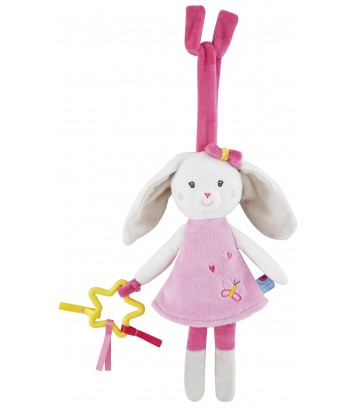 JOUET D'EVEIL LAPIN ROSE Sucre Orge